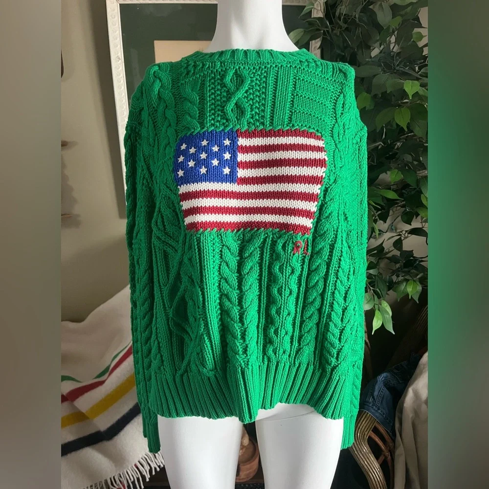 Polo Ralph Lauren Aran Cotton Sweater - Picture 3 of 15